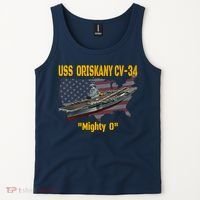 Aircraft Carrier USS Oriskany CV-34 Veteran Day Father Day Premium Tank Top thumb 2