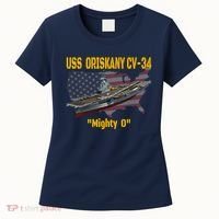 Aircraft Carrier USS Oriskany CV-34 Veteran Day Father Day Premium Women's T-Shirt thumb 0