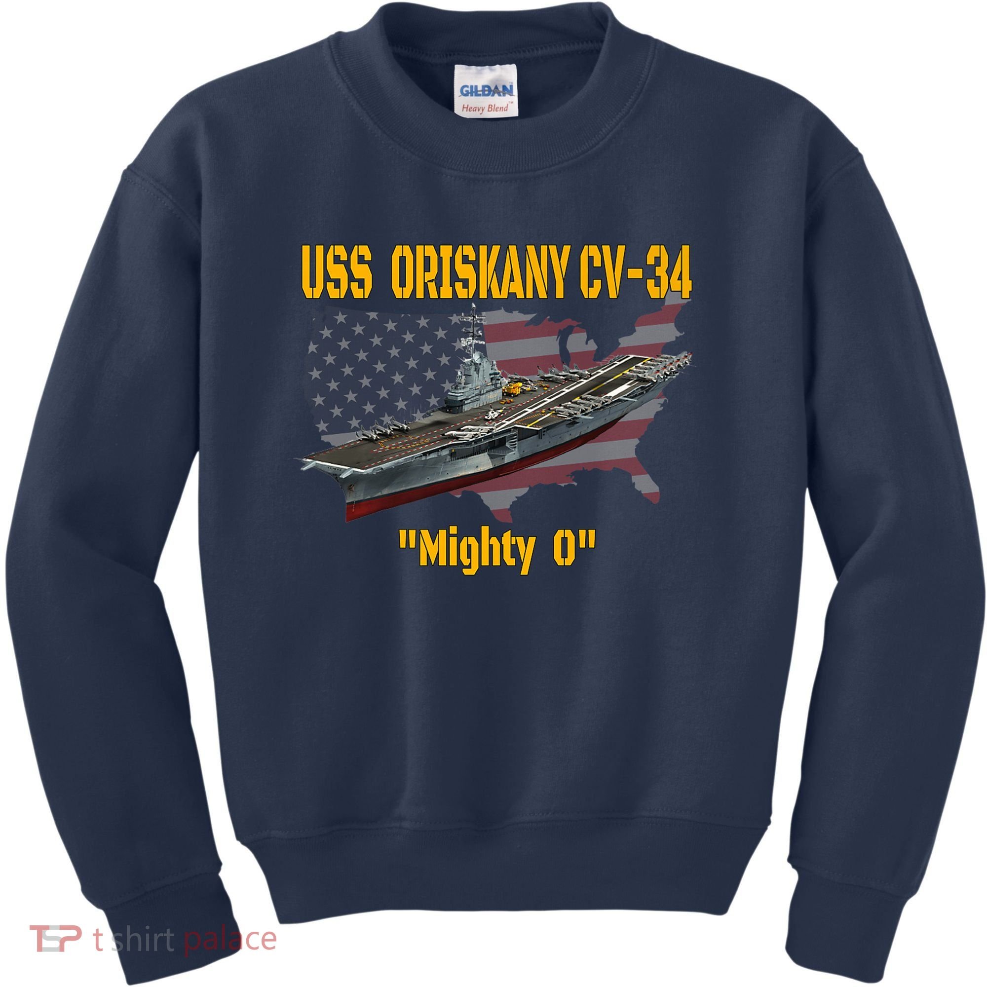 Aircraft Carrier USS Oriskany CV-34 Veteran Day Father Day Premium Kids Sweatshirt