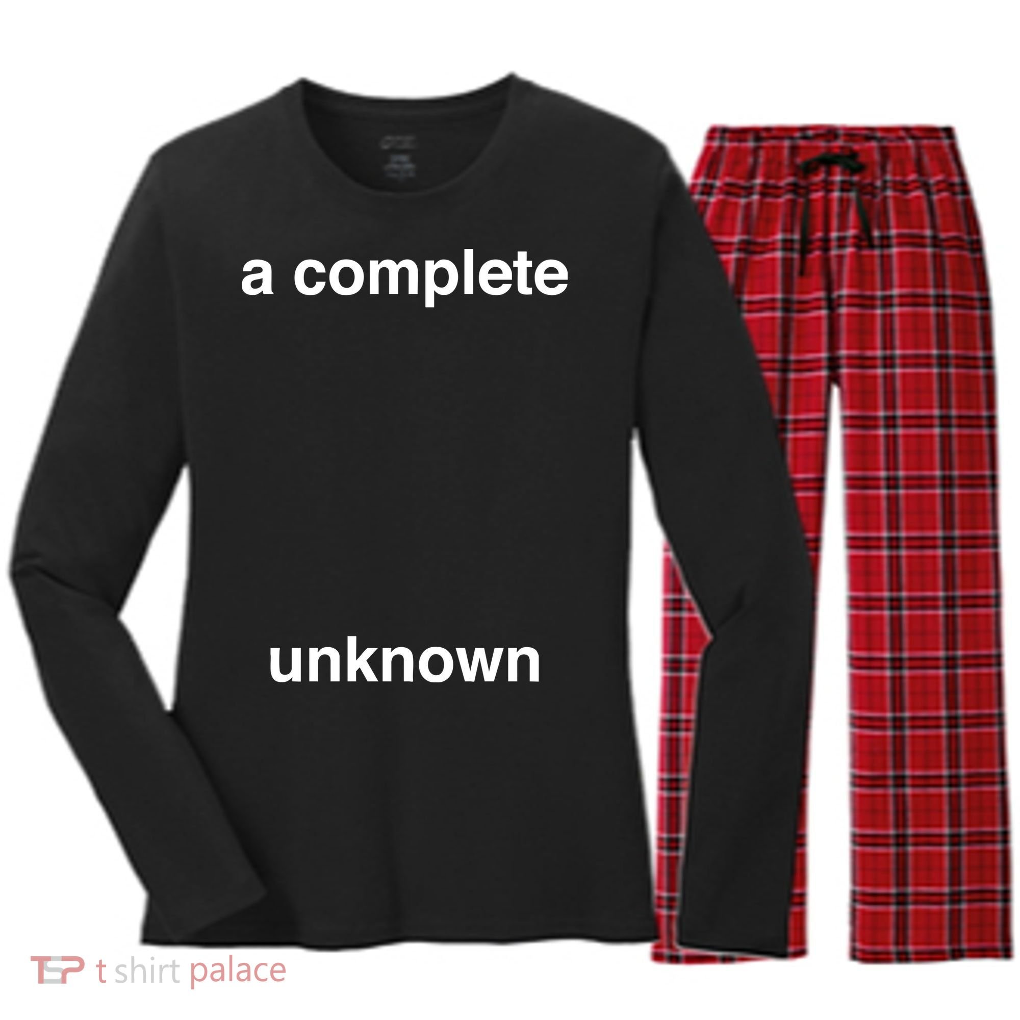 A Complete Unknown..01 Women's Long Sleeve Flannel Pajama Set 