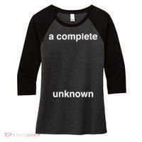 A Complete Unknown..01 Women's Tri-Blend 3/4-Sleeve Raglan Shirt thumb 0