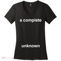 A Complete Unknown..01 Women's V-Neck T-Shirt thumb 0