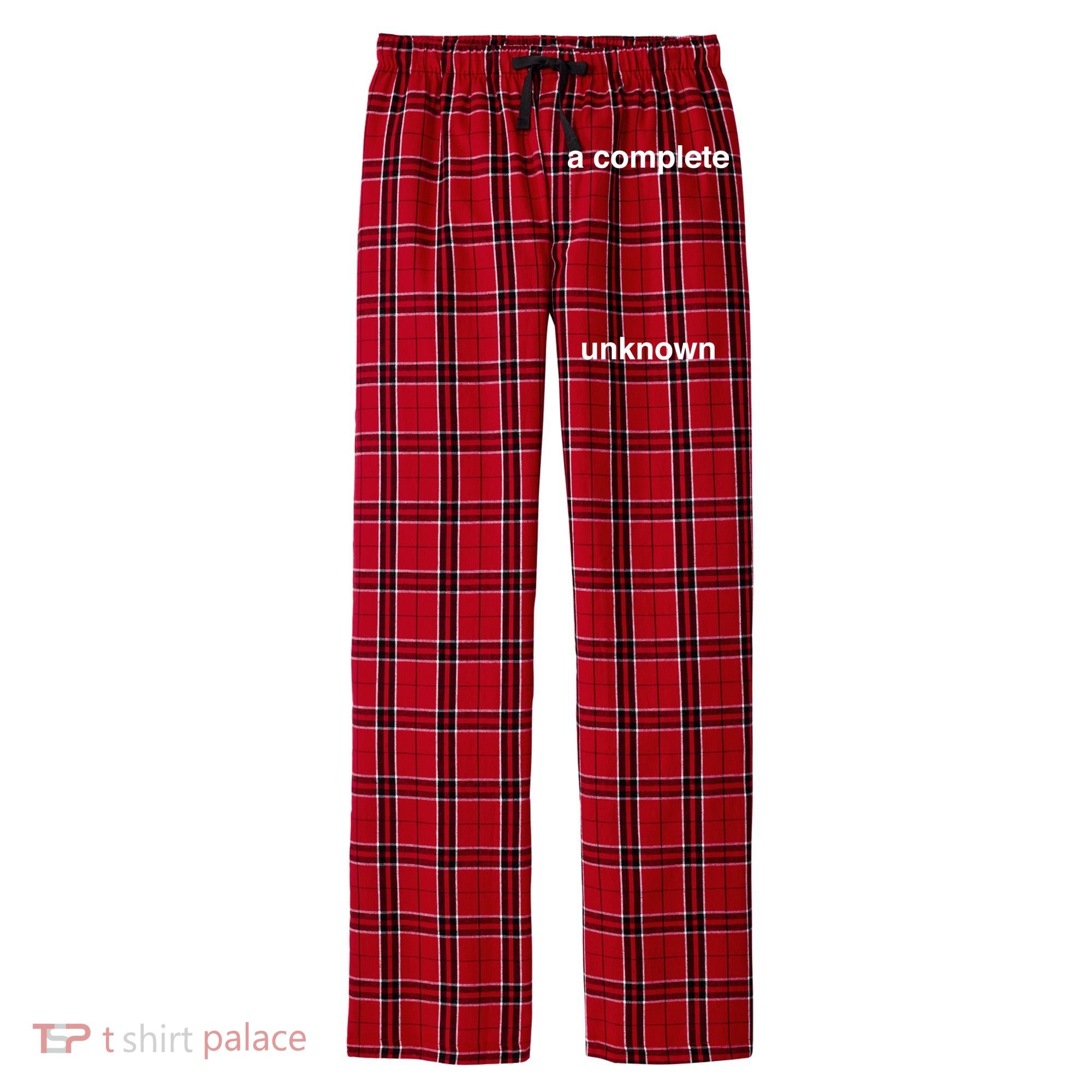 A Complete Unknown..01 Men's Flannel Plaid Pajama Pants