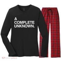 A Complete Unknown Women's Long Sleeve Flannel Pajama Set  thumb 0