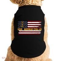 Aircraft Carrier Uss Midway Cva41 Veterans Day FatherS Day Great Gift Doggie Tank thumb 0