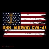 Aircraft Carrier Uss Midway Cva41 Veterans Day FatherS Day Great Gift Coffee Mug thumb 5