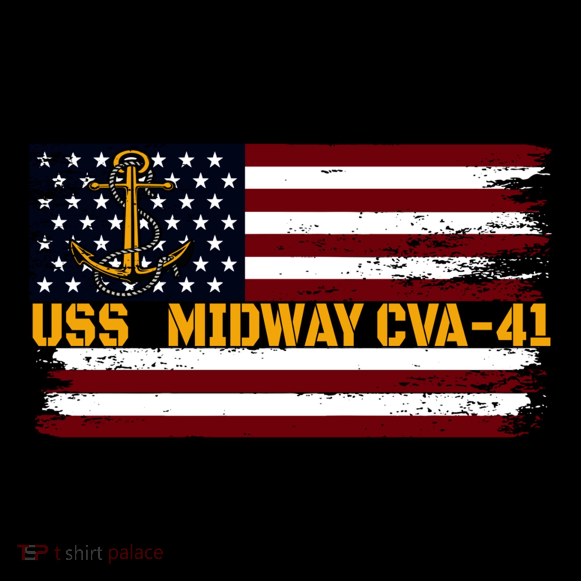 Aircraft Carrier Uss Midway Cva41 Veterans Day FatherS Day Great Gift Coffee Mug