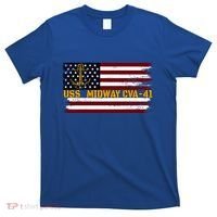 Aircraft Carrier Uss Midway Cva41 Veterans Day FatherS Day Great Gift T-Shirt thumb 0