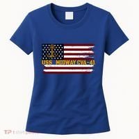 Aircraft Carrier Uss Midway Cva41 Veterans Day FatherS Day Great Gift Women's T-Shirt thumb 0
