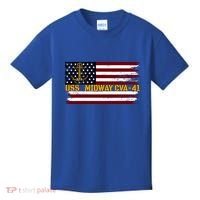 Aircraft Carrier Uss Midway Cva41 Veterans Day FatherS Day Great Gift Kids T-Shirt thumb 0