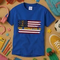 Aircraft Carrier Uss Midway Cva41 Veterans Day FatherS Day Great Gift Kids T-Shirt thumb 3