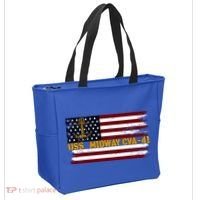 Aircraft Carrier Uss Midway Cva41 Veterans Day FatherS Day Great Gift Tote Bag thumb 2