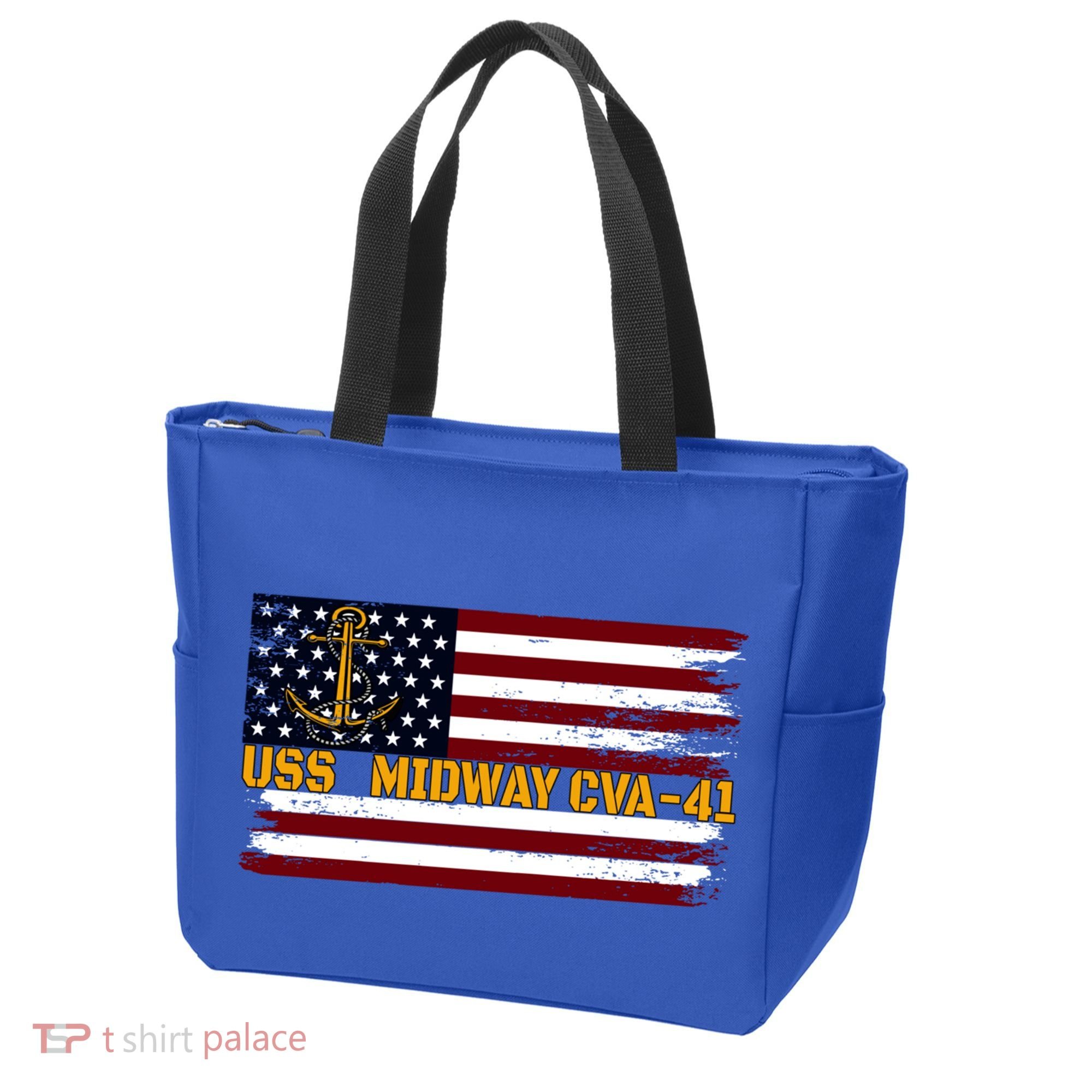 Aircraft Carrier Uss Midway Cva41 Veterans Day FatherS Day Great Gift Tote Bag