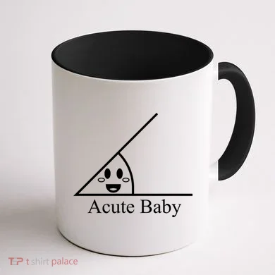 Acute Baby Funny Math Coffee Mug back