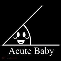 Acute Baby Funny Math Ornament thumb 1