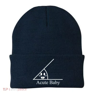 Acute Baby Funny Math Beanie