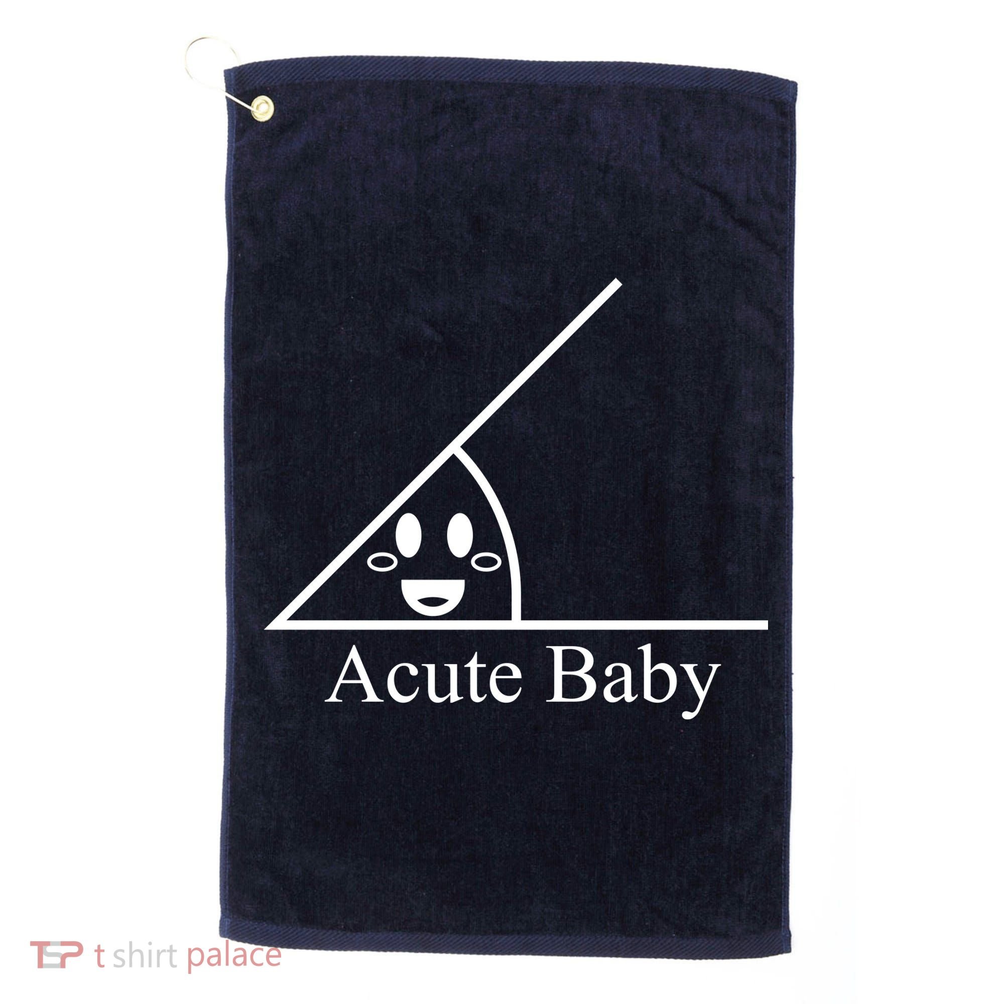 Acute Baby Funny Math Golf Towel