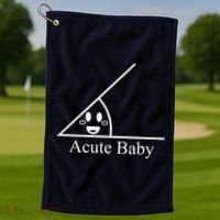 Acute Baby Funny Math Golf Towel thumb 1