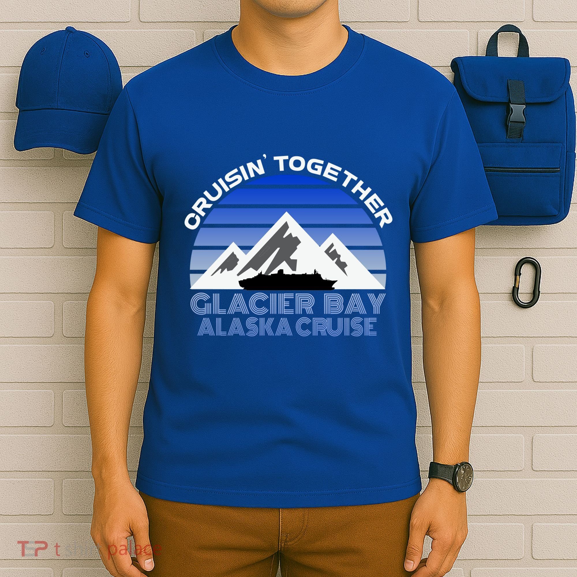 Alaska Cruise Vacation Glacier Bay Cruisin Together Souvenir Funny Gift T-Shirt