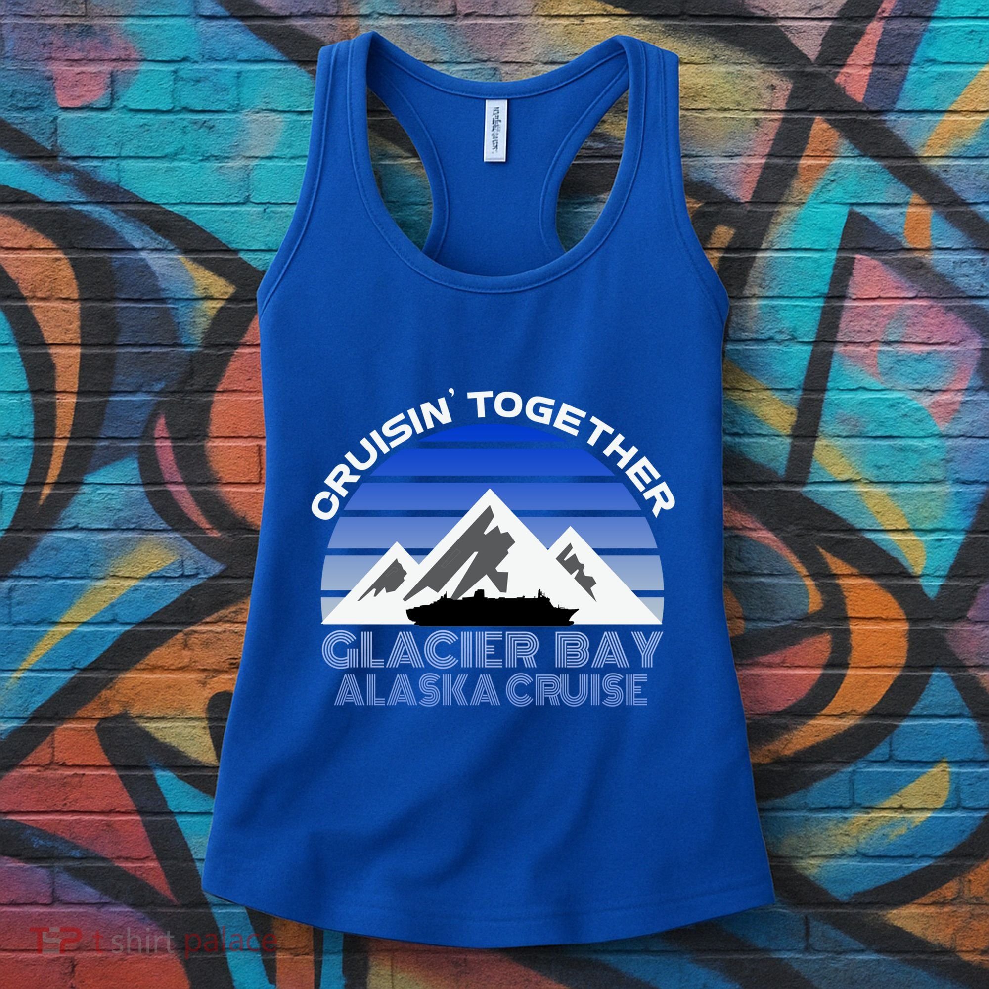 Alaska Cruise Vacation Glacier Bay Cruisin Together Souvenir Funny Gift Women's Tank Top