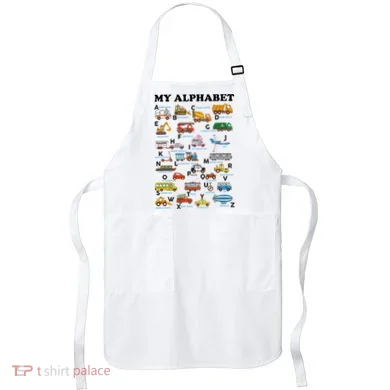 Alphabet Construction Vehicles ABC Learning Teaching Apron