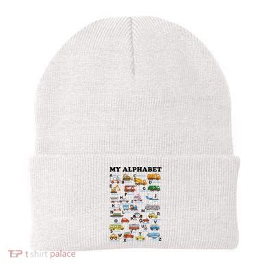 Alphabet Construction Vehicles ABC Learning Teaching Beanie