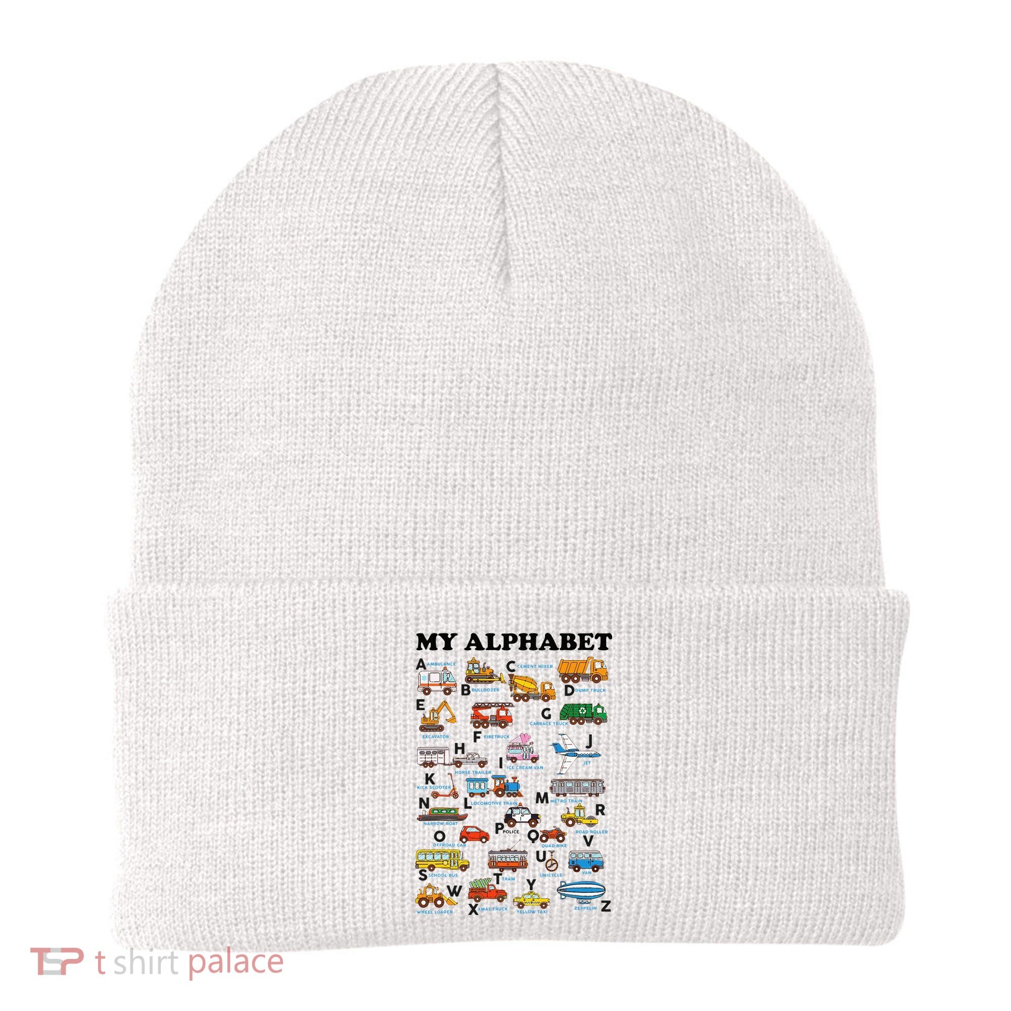 Alphabet Construction Vehicles ABC Learning Teaching Beanie