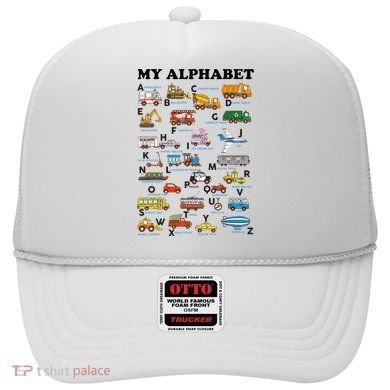 Alphabet Construction Vehicles ABC Learning Teaching Hat