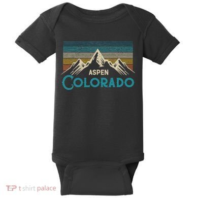Aspen Colorado Vintage Baby Bodysuit