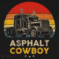 Asphalt Cowboy Vintage Trucker Retro Style T-Shirt thumb 7