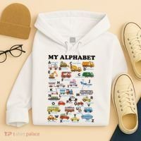 Alphabet Construction Vehicles Abc Learning Teaching Hoodie thumb 4