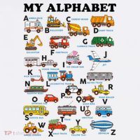 Alphabet Construction Vehicles Abc Learning Teaching Bucket Hat thumb 4