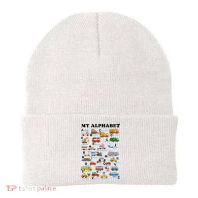 Alphabet Construction Vehicles Abc Learning Teaching Beanie