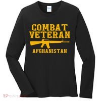 Afghanistan Combat Veteran Proud Women's Long Sleeve Shirt thumb 0