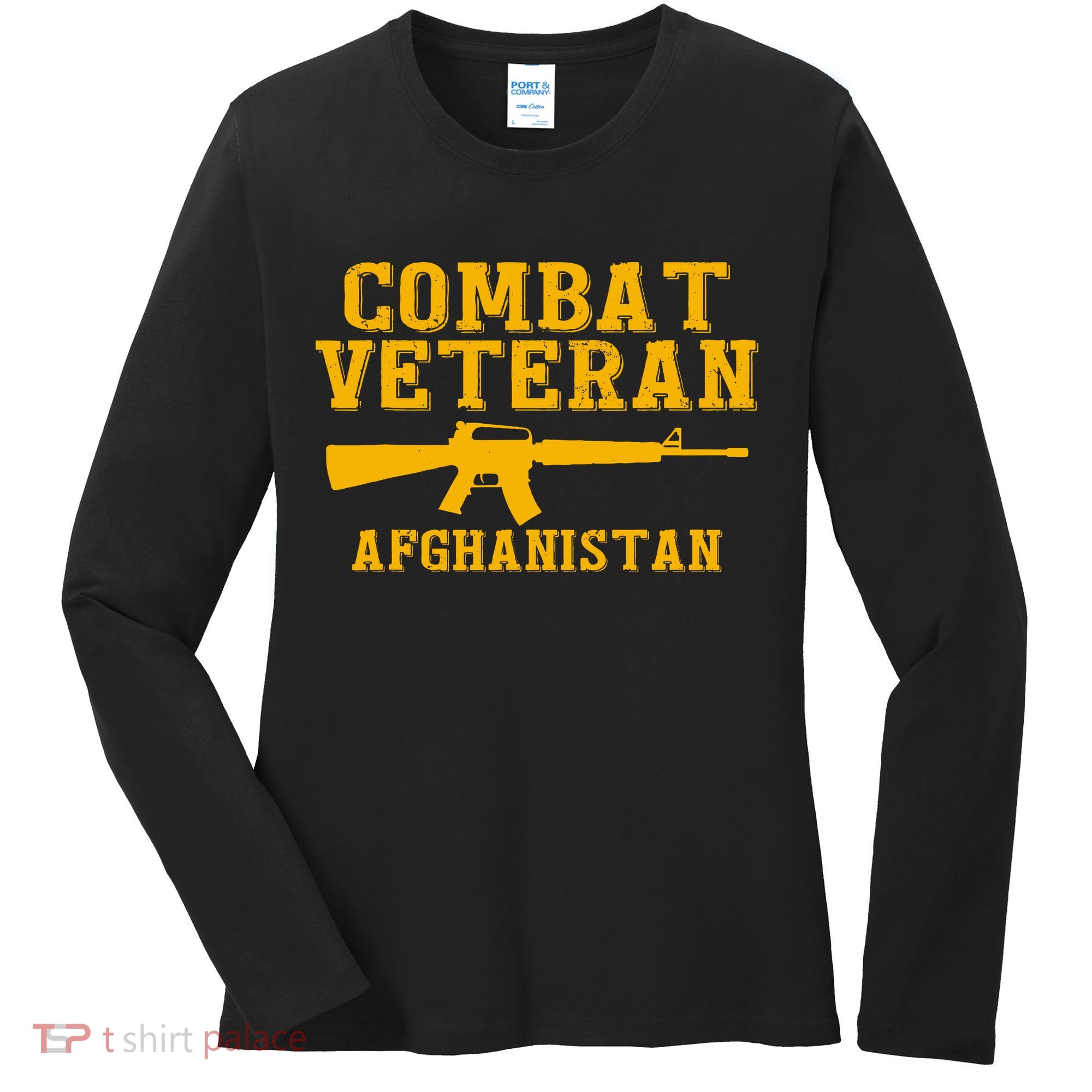 Afghanistan Combat Veteran Proud Women's Long Sleeve Shirt