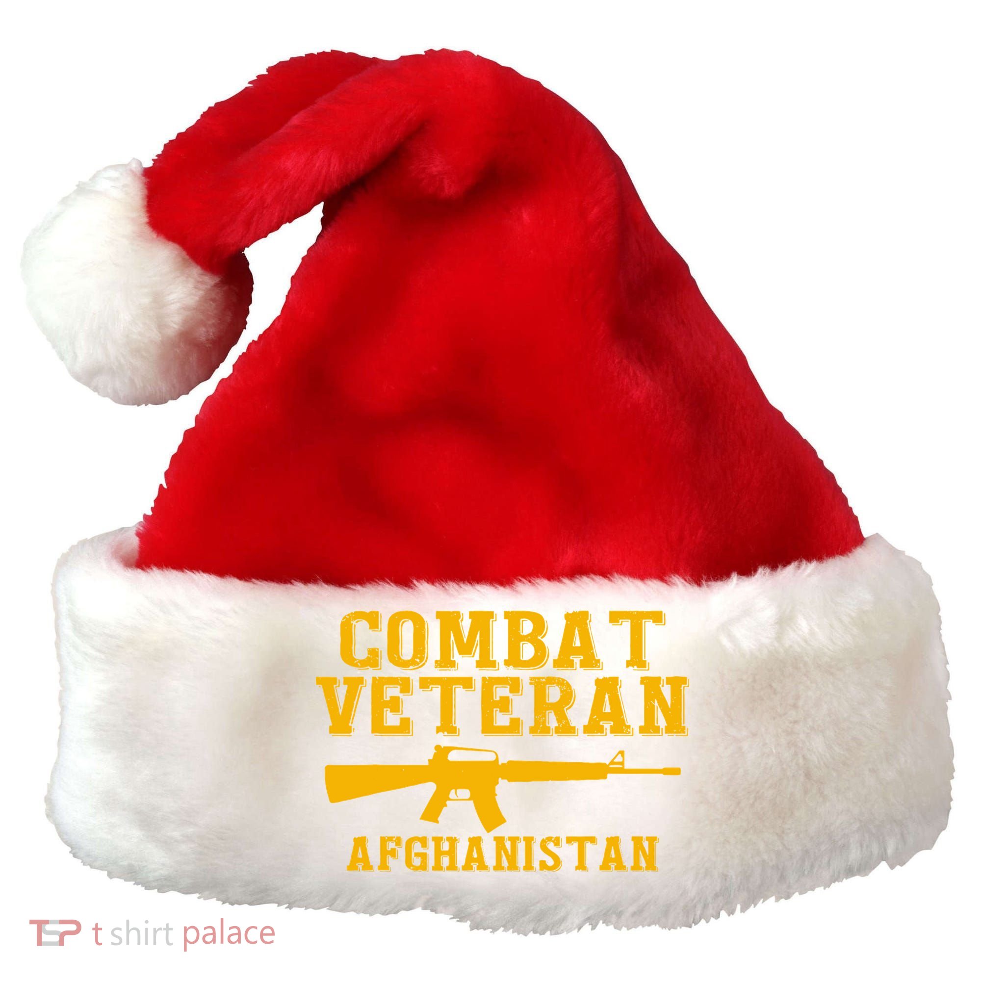 Afghanistan Combat Veteran Proud Santa Hat