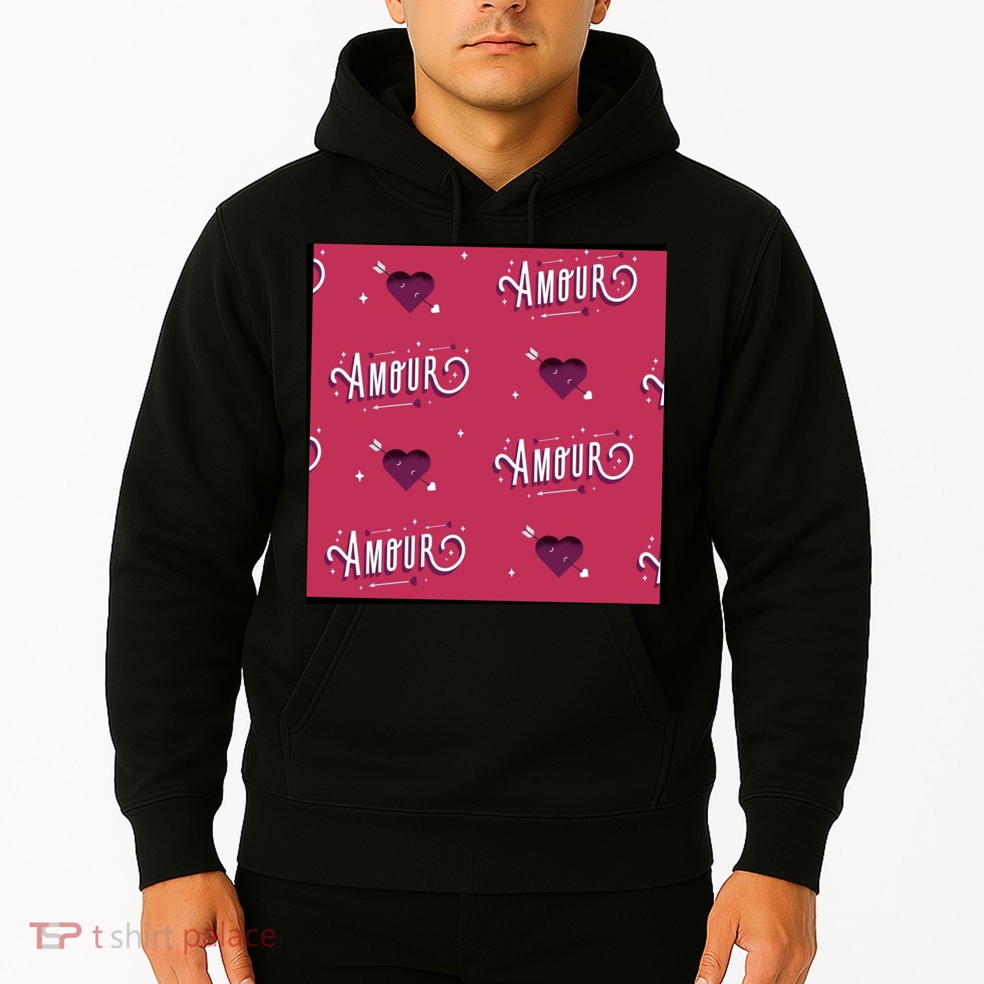 Amour Cute Valentine's Day Gift Hoodie