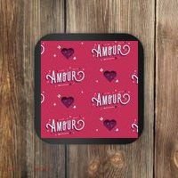 Amour Cute Valentine's Day Gift Coaster thumb 0