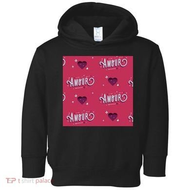 Amour Cute Valentine's Day Gift Toddler Hoodie