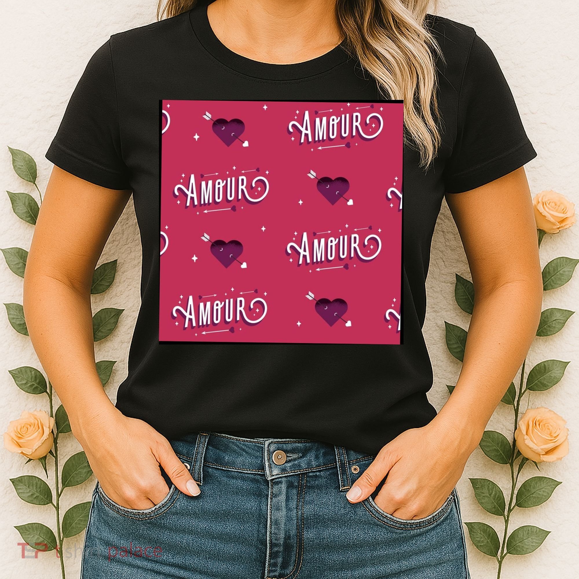 Amour Cute Valentine's Day Gift Women's T-Shirt
