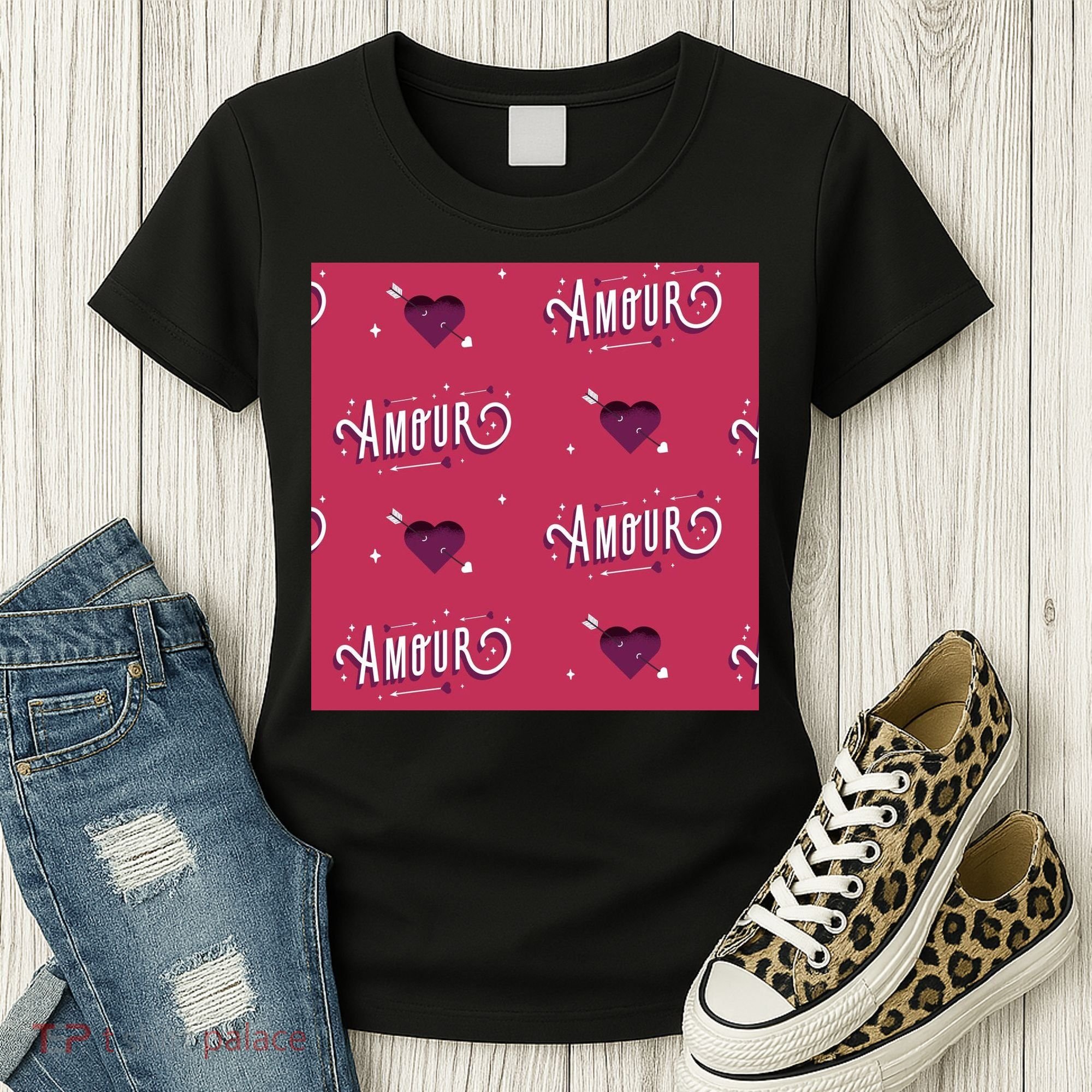 Amour Cute Valentine's Day Gift Women's T-Shirt
