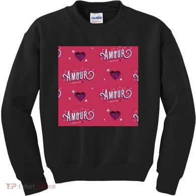 Amour Cute Valentine's Day Gift Kids Sweatshirt