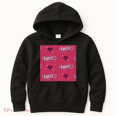 Amour Cute Valentine's Day Gift Kids Hoodie
