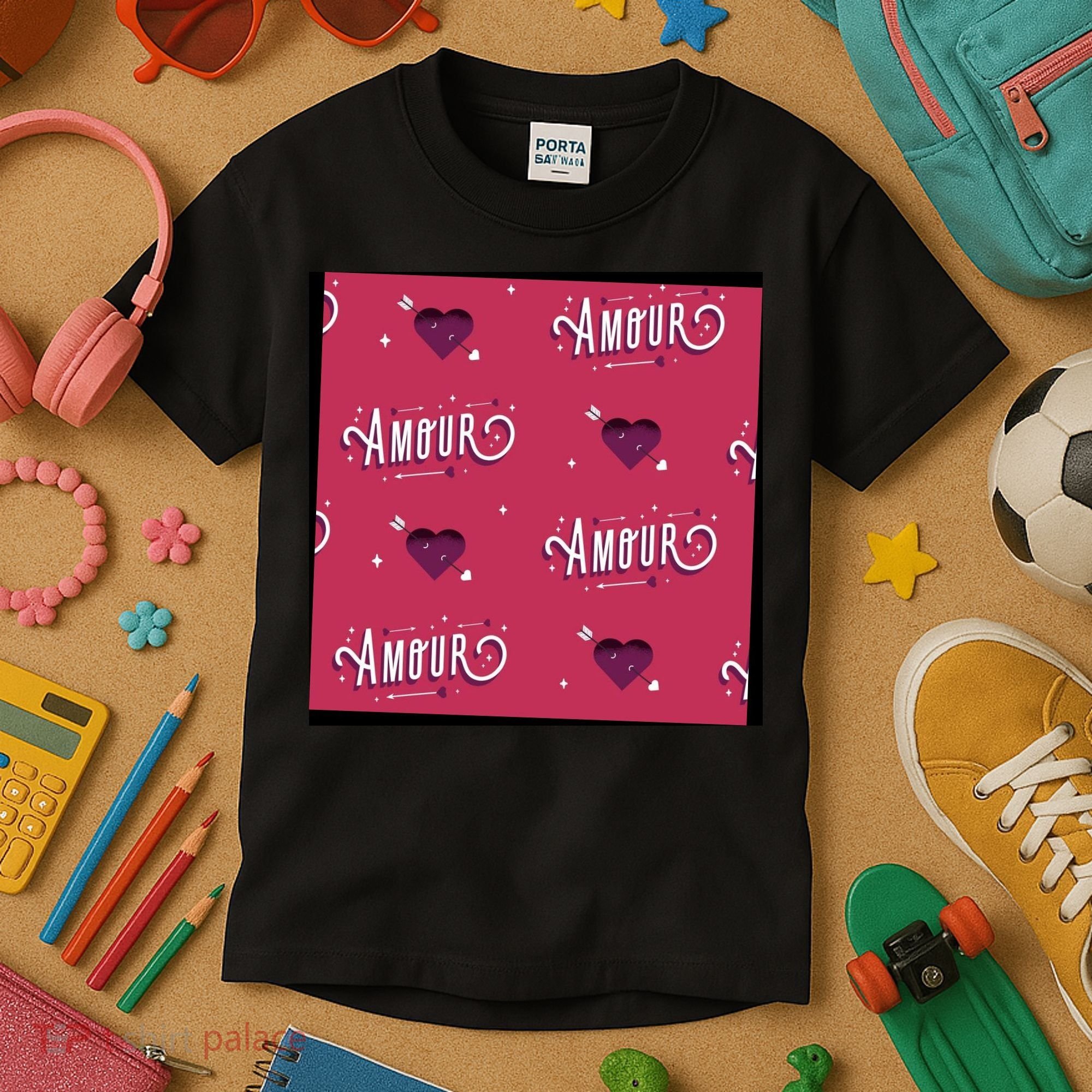 Amour Cute Valentine's Day Gift Kids T-Shirt