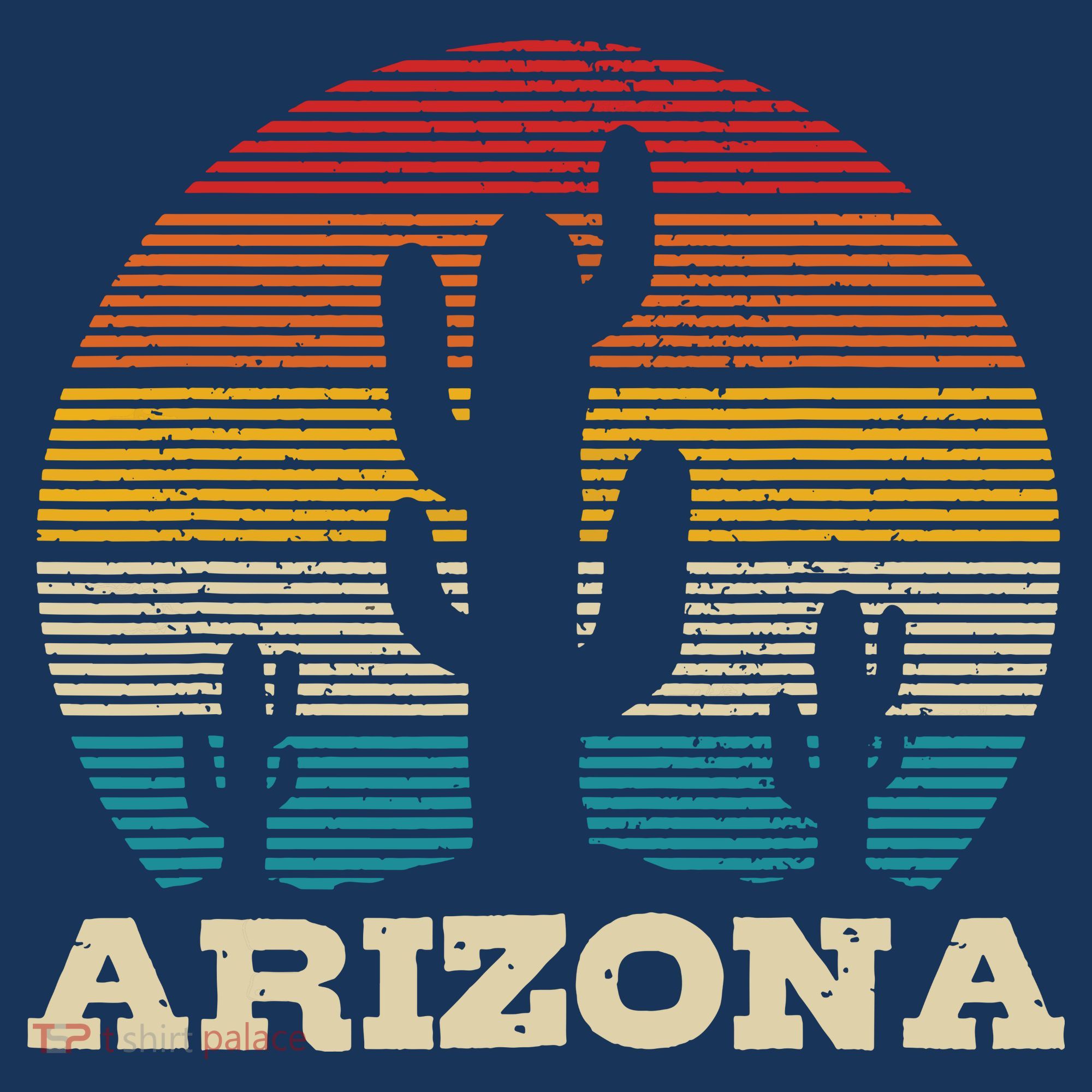 Arizona Cactus Vintage Retro Desert Souvenir Gift T-Shirt