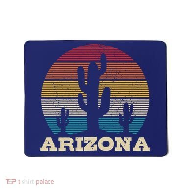 Arizona Cactus Vintage Retro Desert Souvenir Gift Mousepad