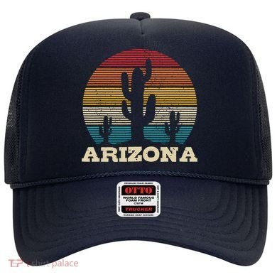 Arizona Cactus Vintage Retro Desert Souvenir Gift Hat