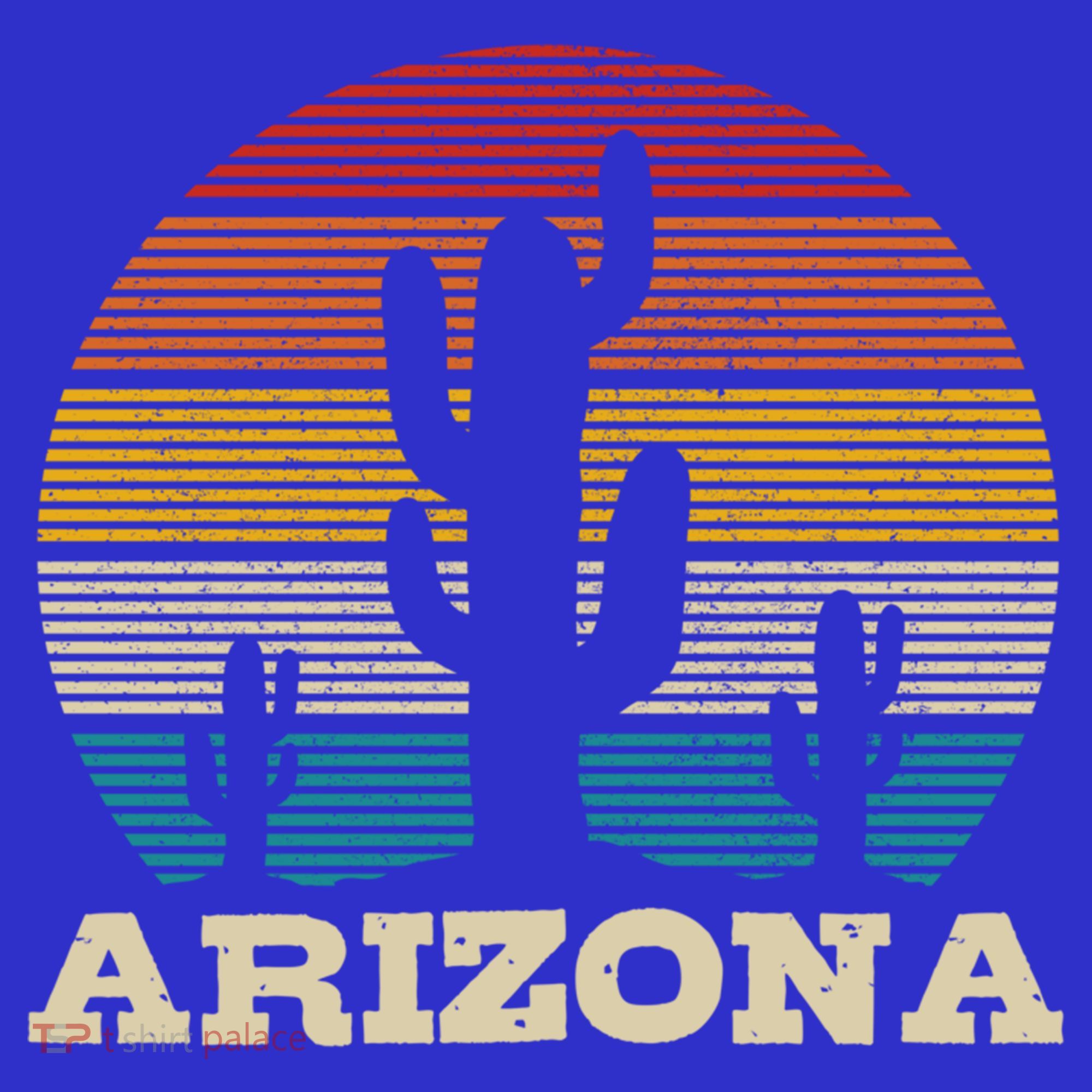 Arizona Cactus Vintage Retro Desert Souvenir Gift T-Shirt