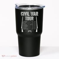 American Civil War Tour Battle Dates Reenactment Gettysburg Tumbler thumb 0