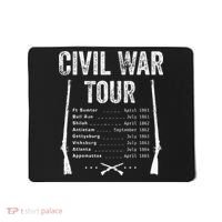 American Civil War Tour Battle Dates Reenactment Gettysburg Mousepad thumb 0